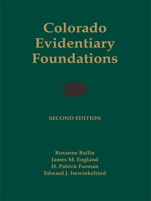 cover image of Colorado Evidentiary Foundations